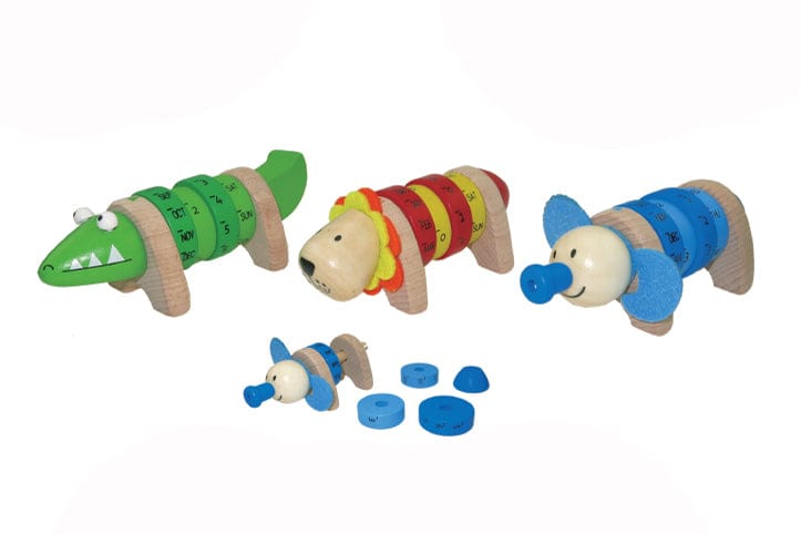 Price For One Wooden Calendar-Jungle Animals Randomly Pick