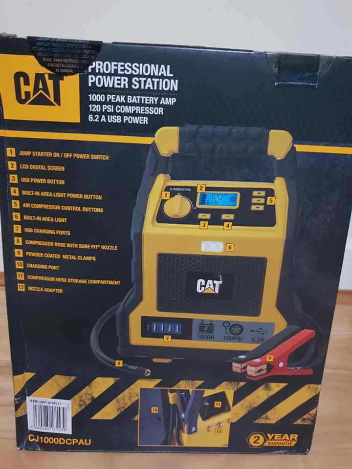 Air Compressor Professional Power Station & 1000 Peak Amp Jump Starter & Air Compressor