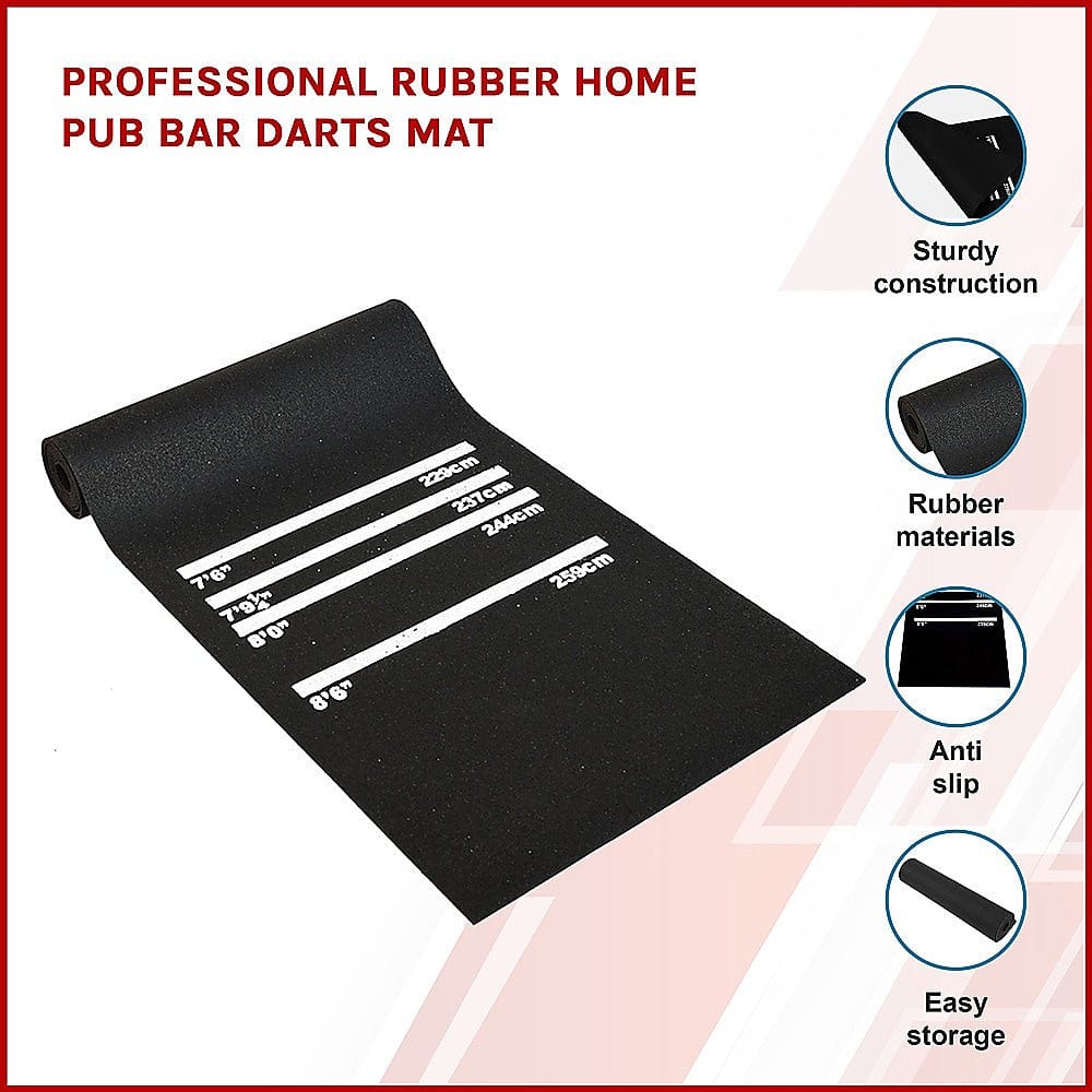 Professional Rubber Home Pub Bar Darts Mat