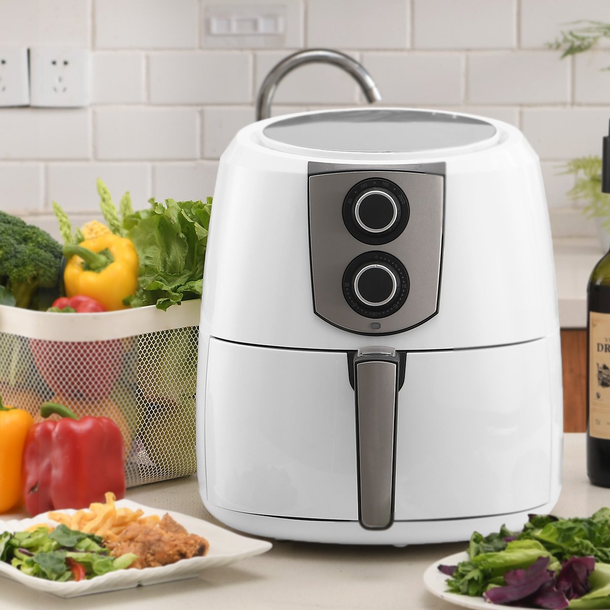 kitchen Pronti 7.2L 1800W Air Fryer Cooker Kitchen Oven White