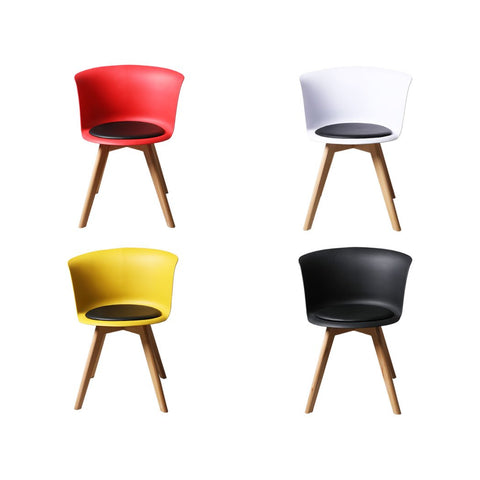 PU Leather 4Pcs Office Meeting Chair Set