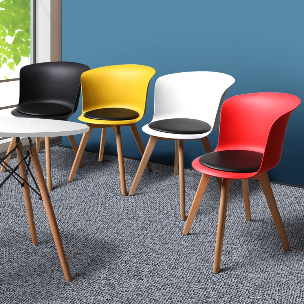 office & study PU Leather 4Pcs Office Meeting Chair Set