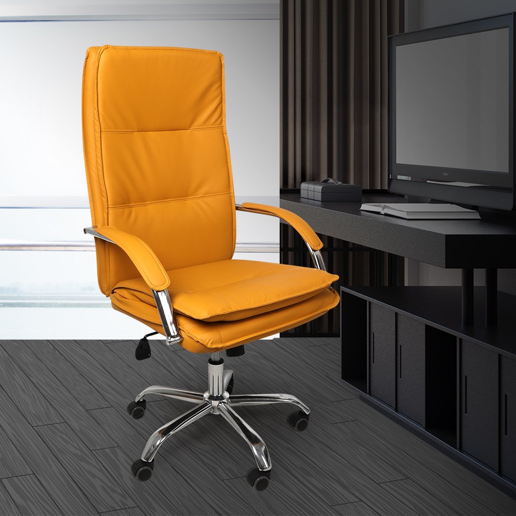 office & study Pu Leather Executive Office Chair- Ginger
