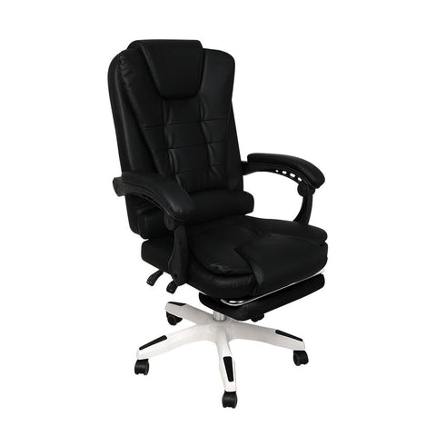 office & study Pu Leather Executive Racer Office Chair Black