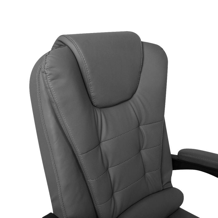 PU leather Gaming Office Chair Executive Recliner-Grey