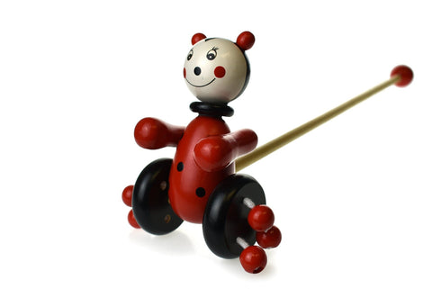 Push Along Ladybird Wooden