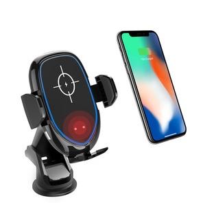 electronics Qi Wireless Car Charger Phone Holder Black