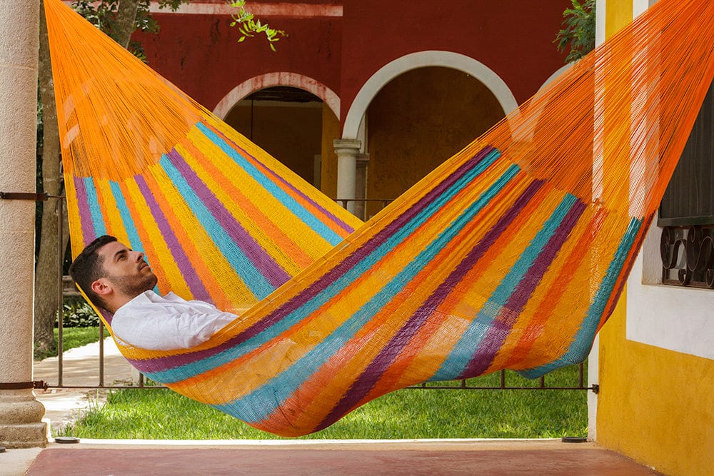 Queen Size Cotton Hammock In Alegra