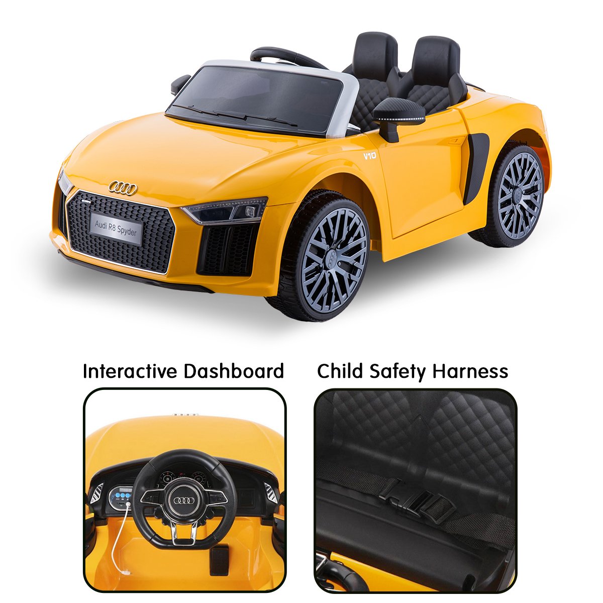 outdoor toys R8 Spyder Audi Licensed Kids Electric Ride On Car Remote Control YL