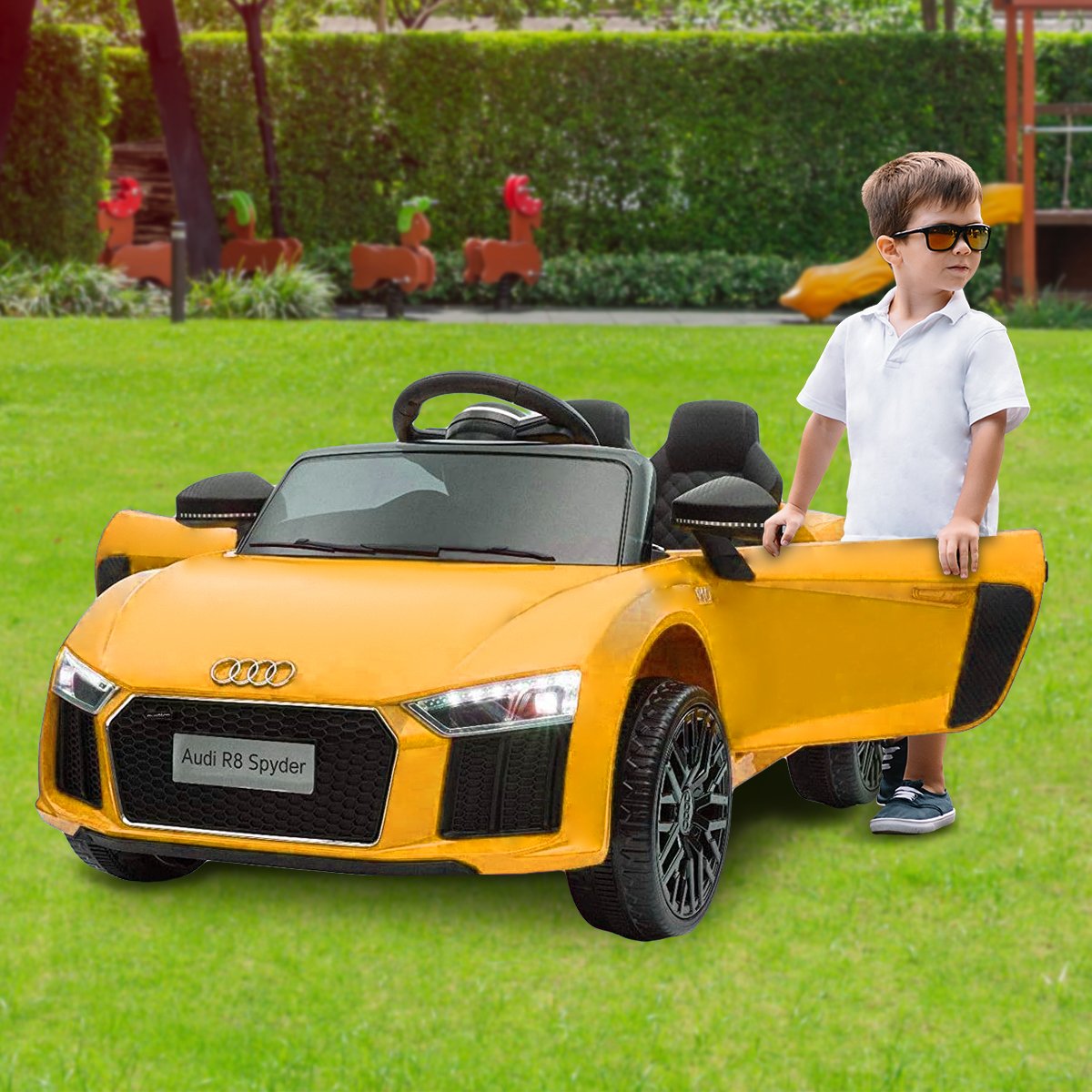 outdoor toys R8 Spyder Audi Licensed Kids Electric Ride On Car Remote Control YL