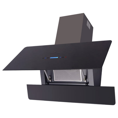 Range Hood with Touch Display Black 900 mm