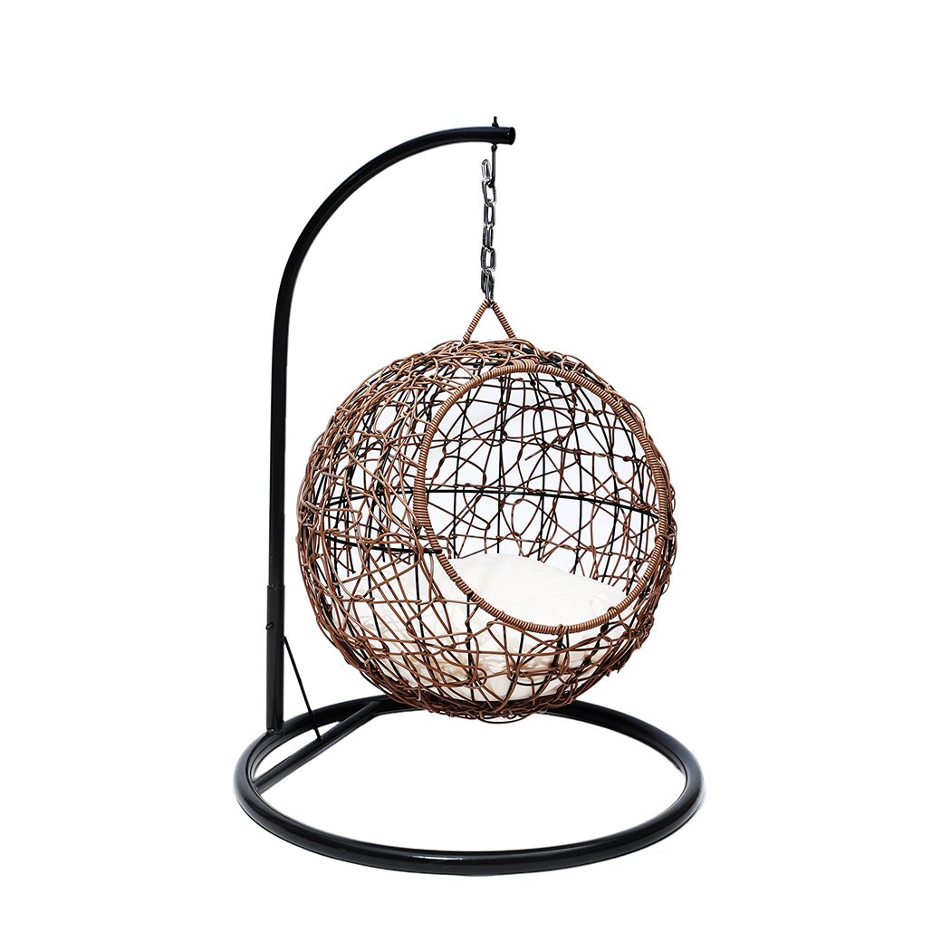 Pet Products Rattan Cat Beds Elevated Puppy Wicker Hanging Basket Swinging Egg Chair