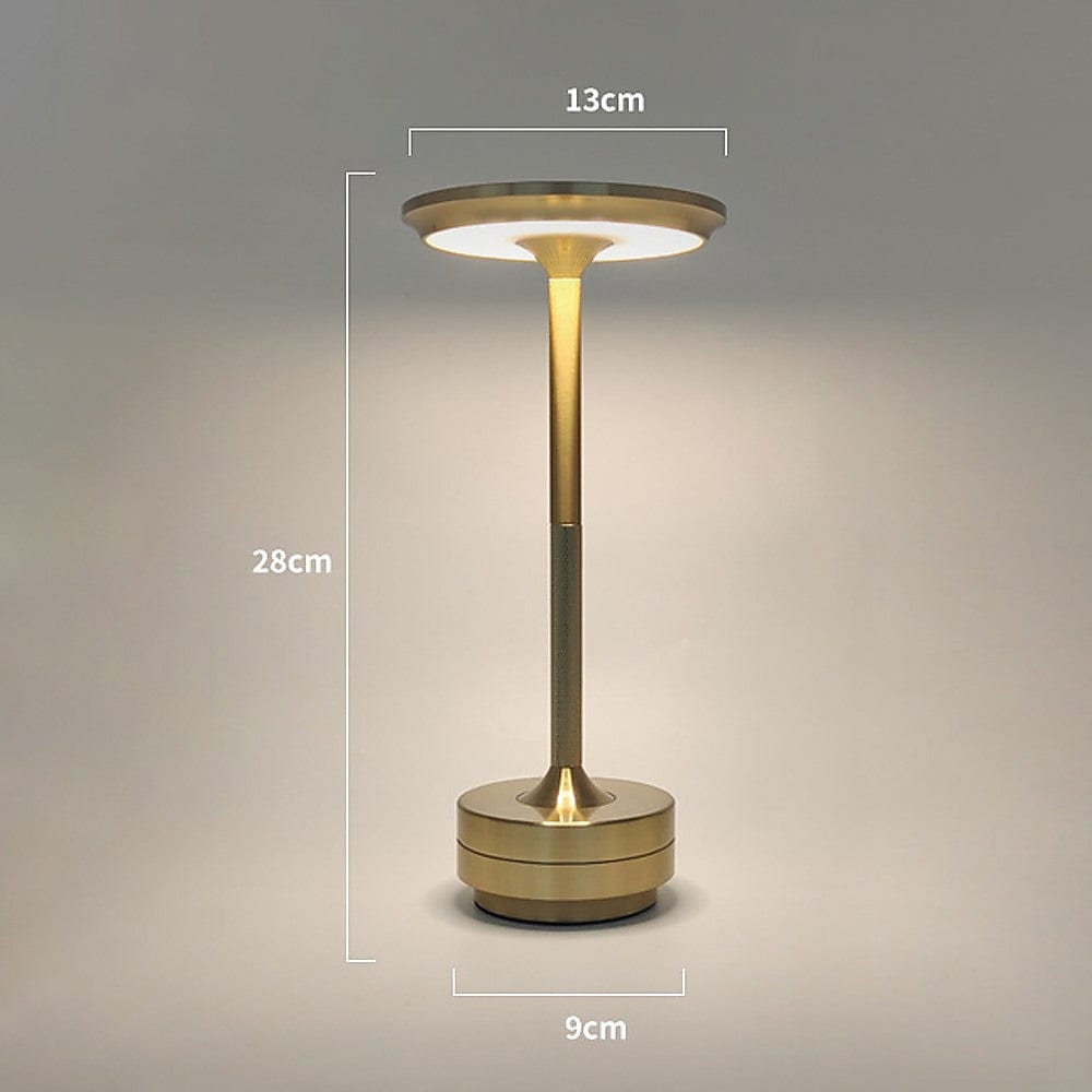 Rechargeable Table Desk Lamp LED Touch Dimmable Bedroom Night Light Cordless