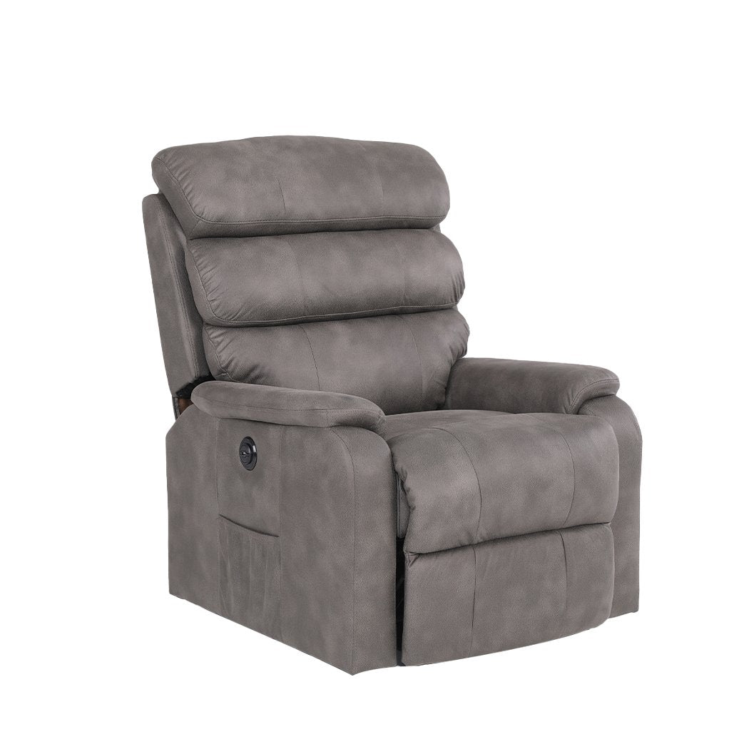 Health Fitness&Sport Recliner Chair Electric Lift Chair Armchair Lounge Sofa Grey USB Charge