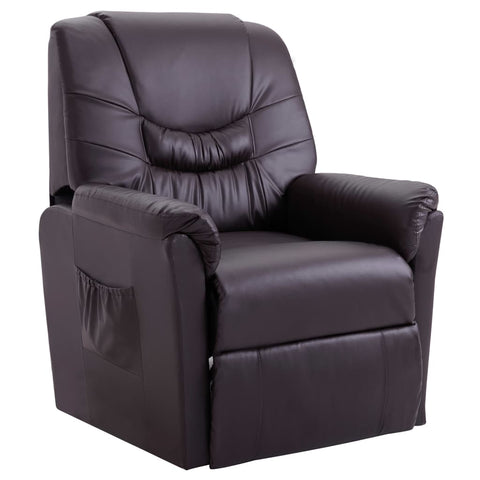Reclining Chair Brown Leather
