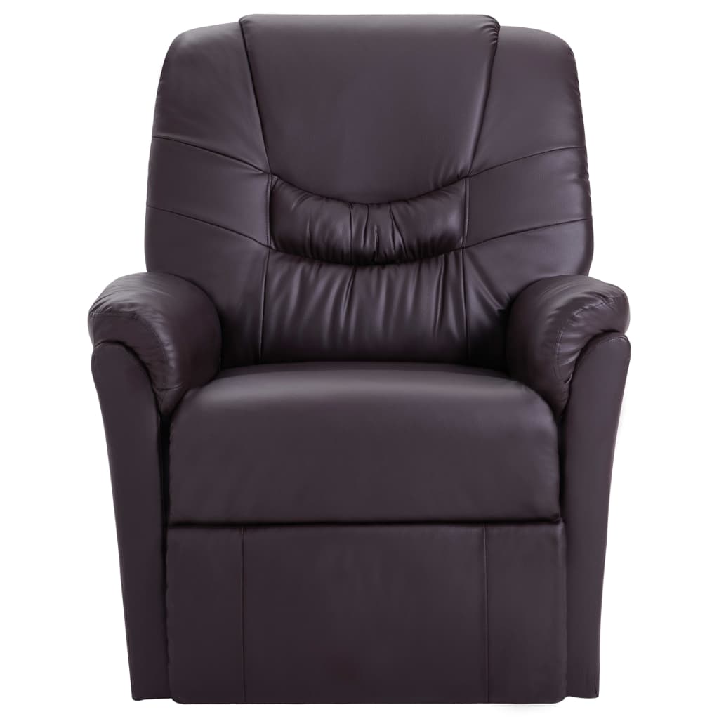 Reclining Chair Brown Leather