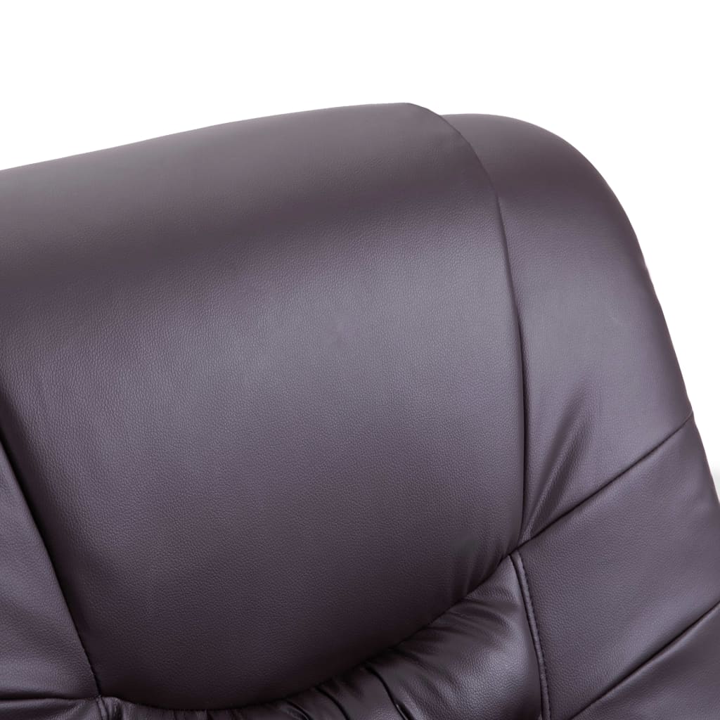 Reclining Chair Brown Leather