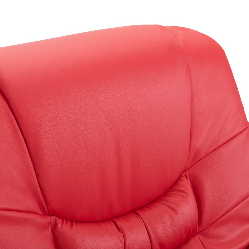 Reclining Chair Red Leather