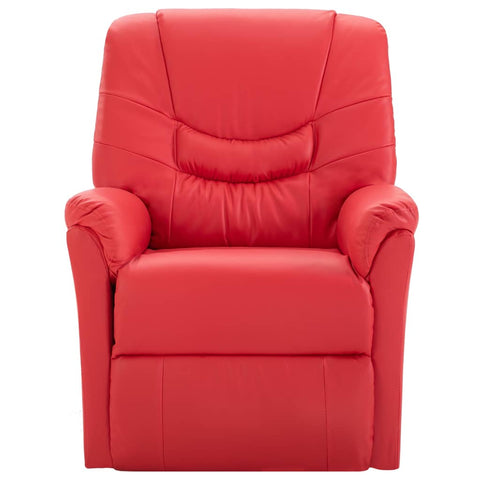 Reclining Chair Red Leather