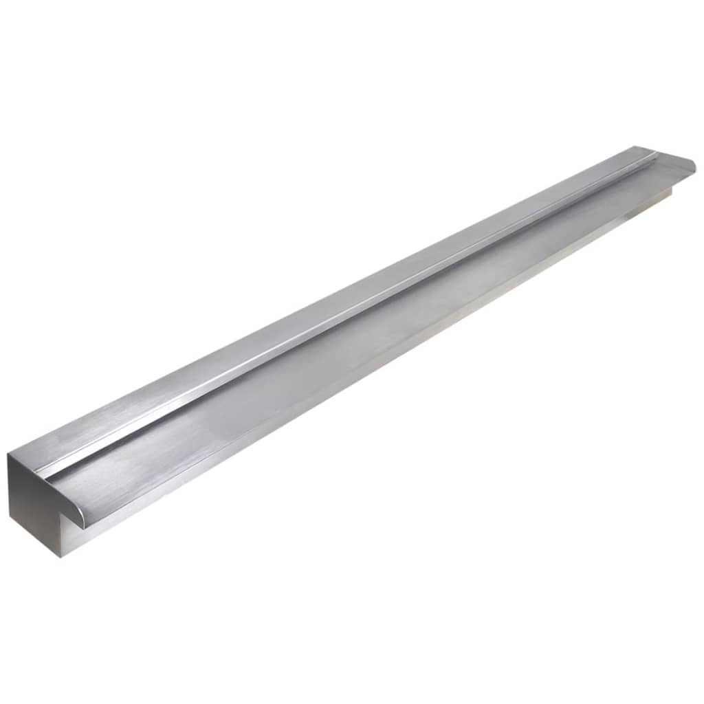 Rectangular Waterfall Pool Fountain Stainless Steel 150 cm