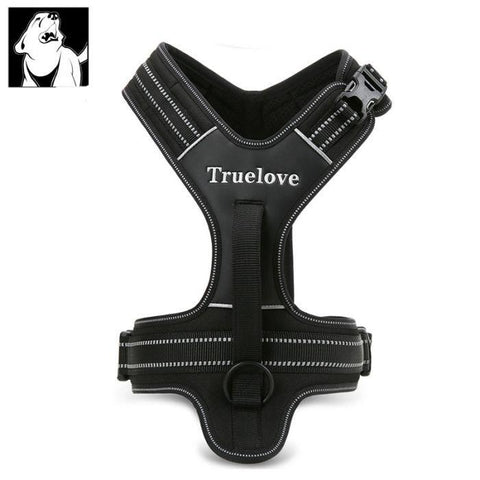 Reflective Heavy Duty Harness Black