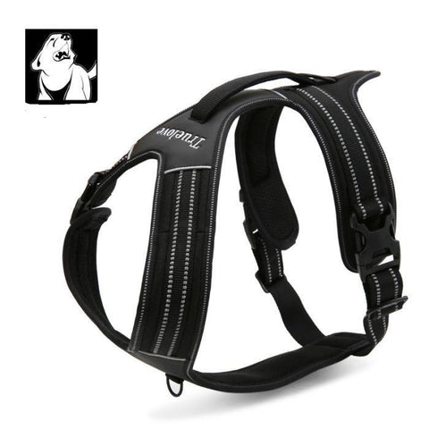 S Reflective Heavy Duty Harness Black