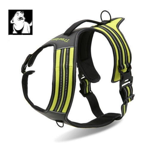 Reflective Heavy Duty Harness Neon Yellow