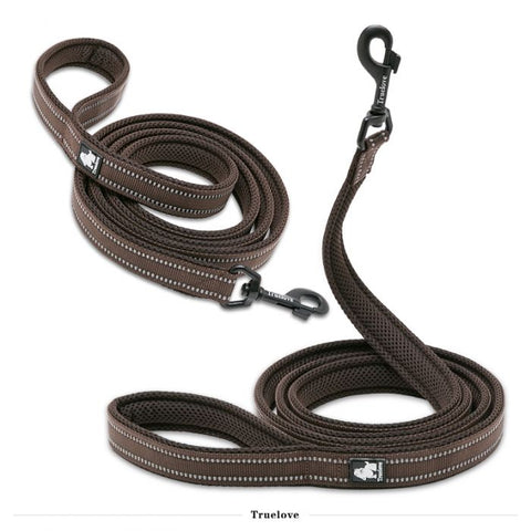 L Reflective Pet Leash 2 meters Brown