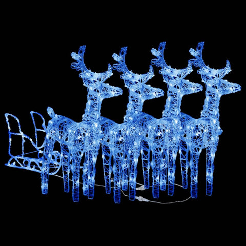Reindeers & Sleigh Christmas Decoration 240 LEDs