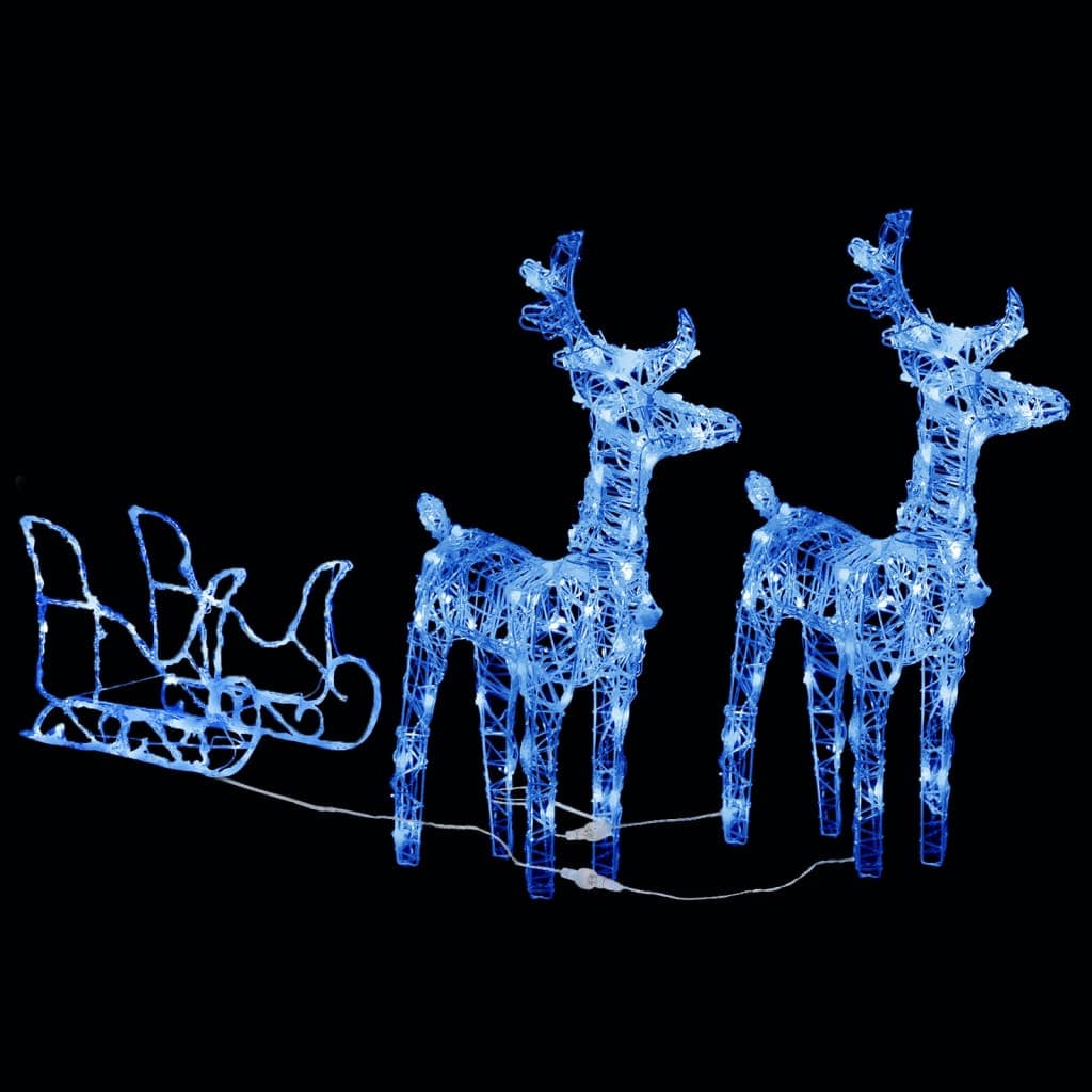 Reindeers & Sleigh Christmas Decoration 240 LEDs