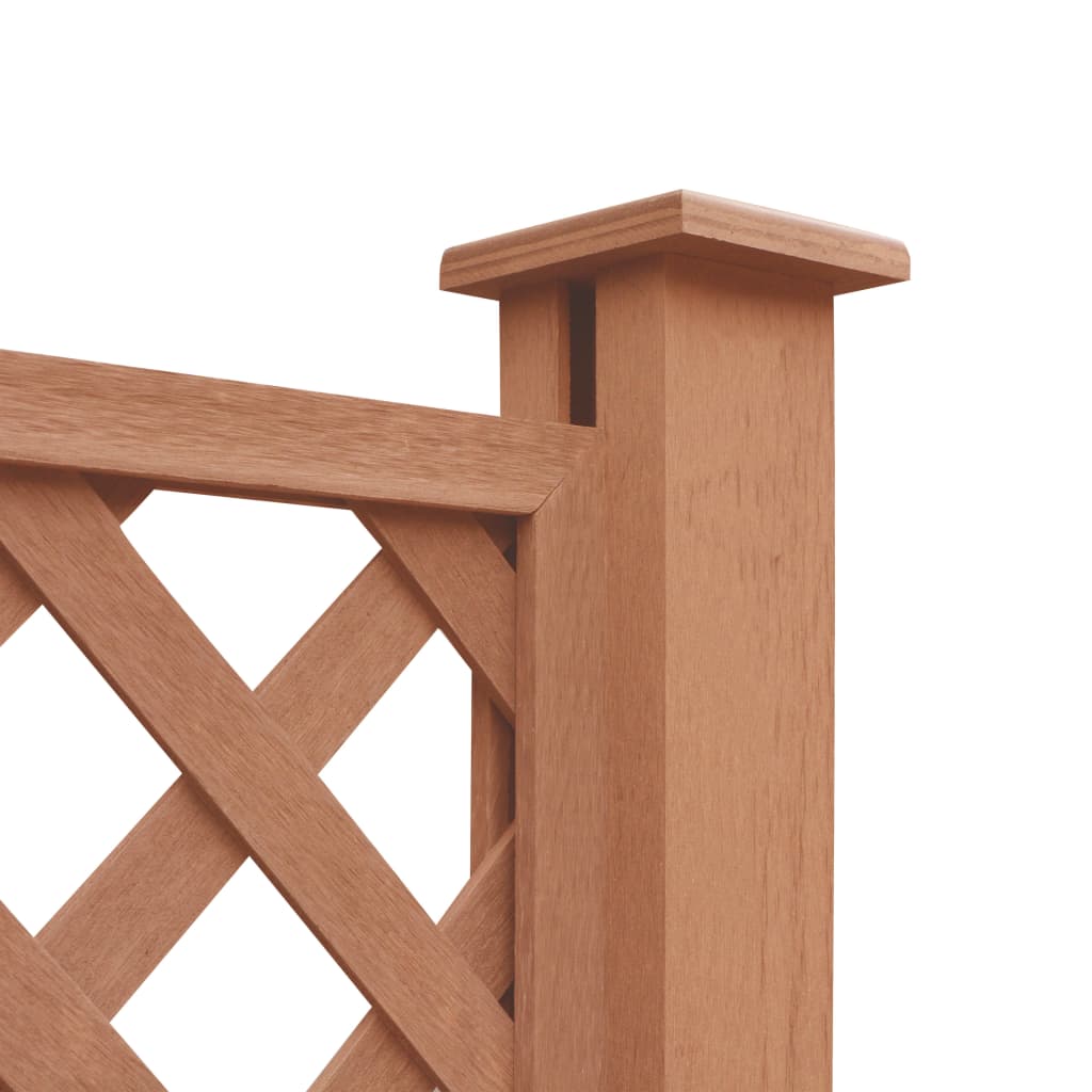 Replacement Fence Boards WPC 7 pcs 170 cm Brown - Simple deals