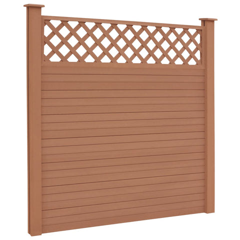 Replacement Fence Boards WPC 7 pcs 170 cm Brown