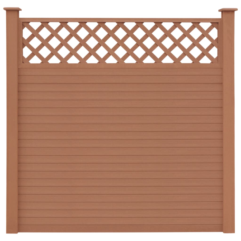 Replacement Fence Boards WPC 7 pcs 170 cm Brown - Simple deals