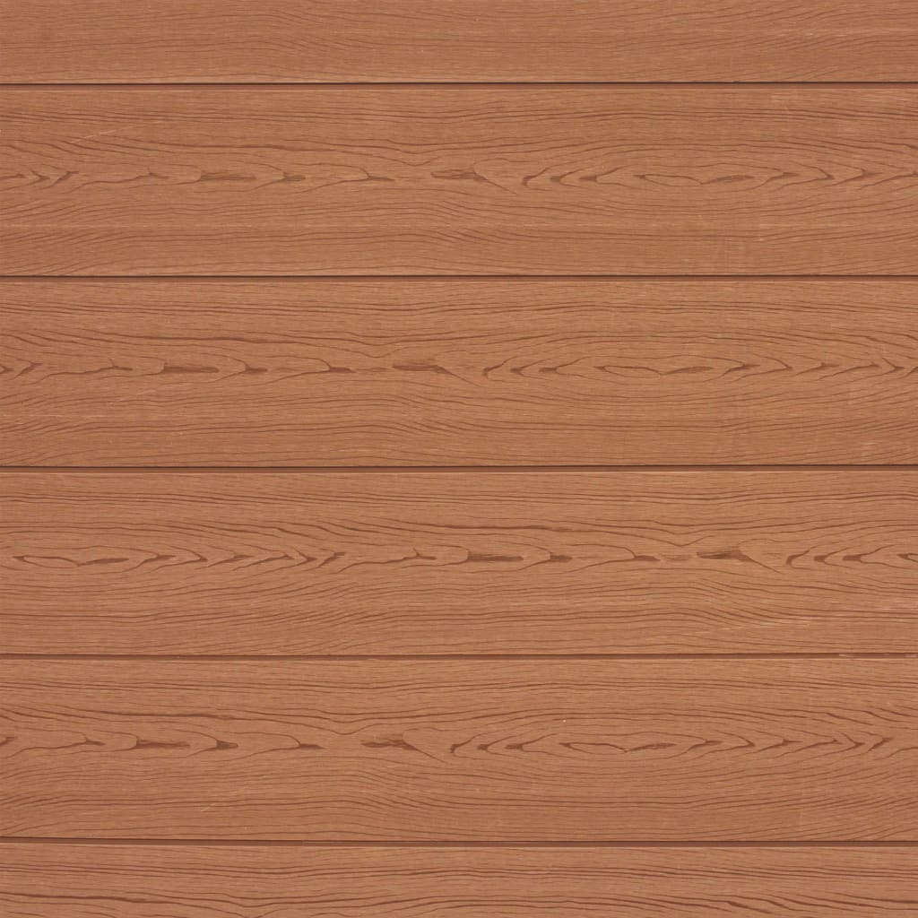 Replacement Fence Boards WPC 7 pcs 170 cm Brown - Simple deals