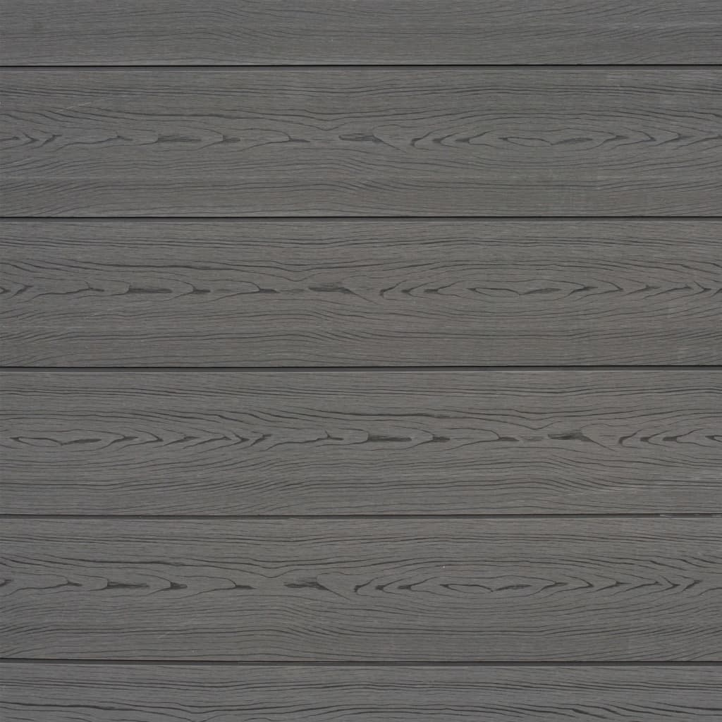 Replacement Fence Boards WPC 7 pcs 170 cm Grey