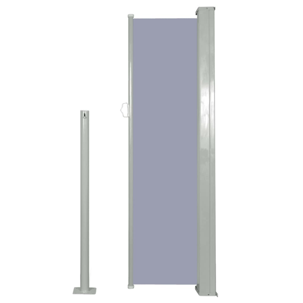Retractable Side Awning 120 x 300 cm Grey