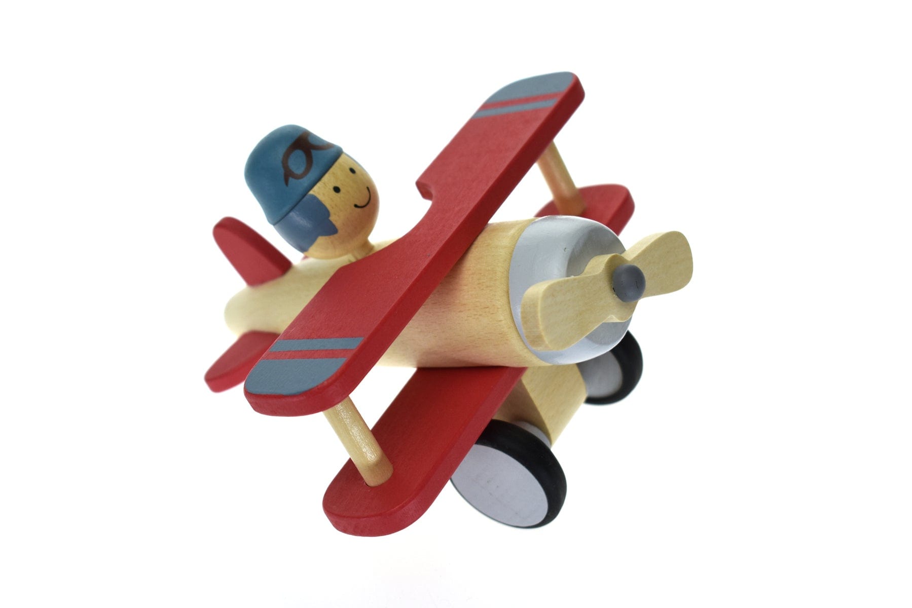 Retro Lge Biplane Red