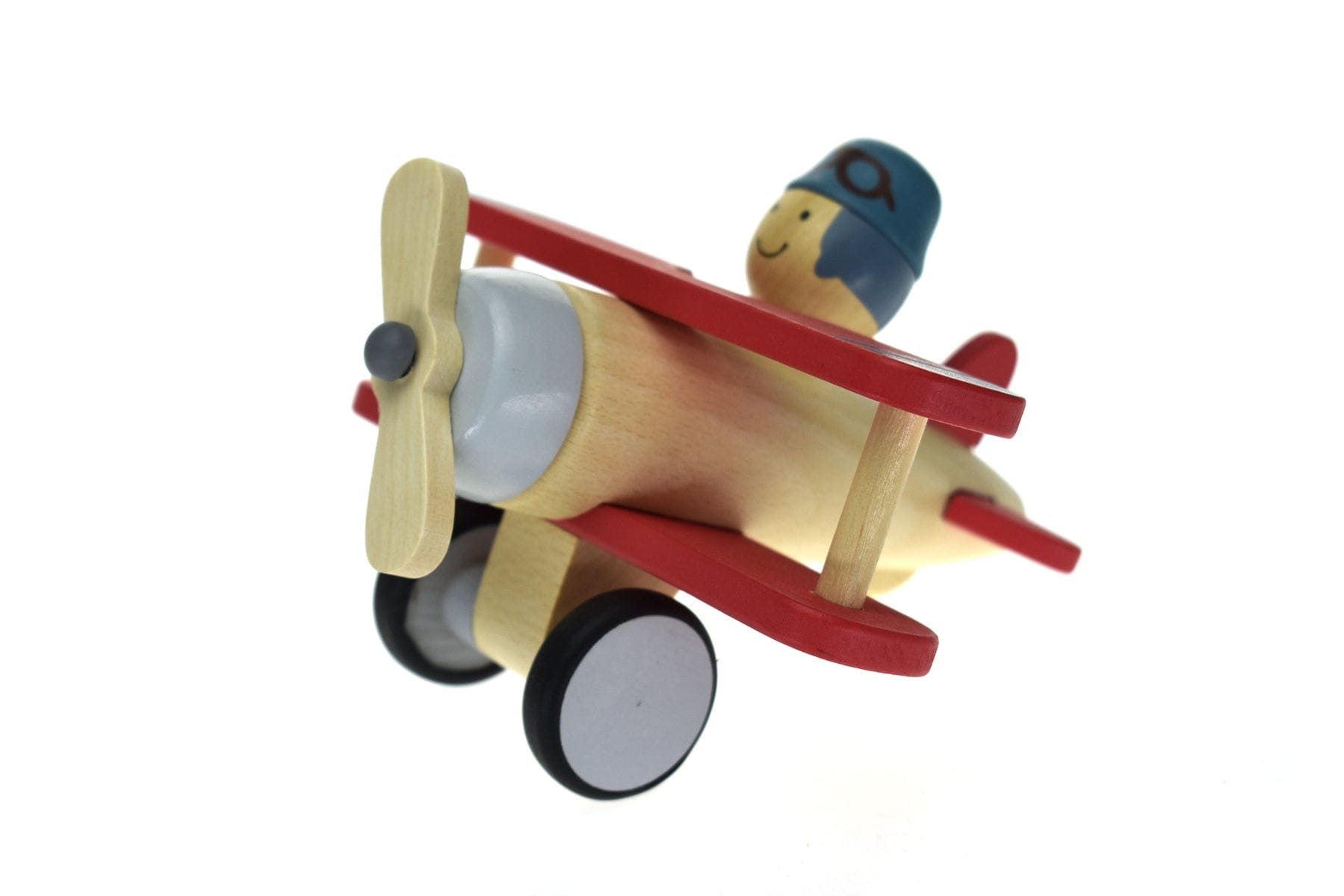 Retro Lge Biplane Red
