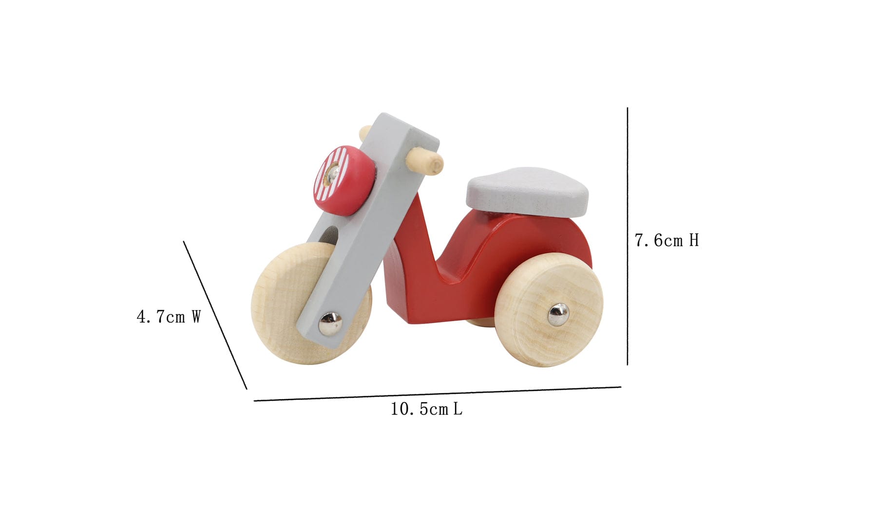 Retro Motorcycle Red