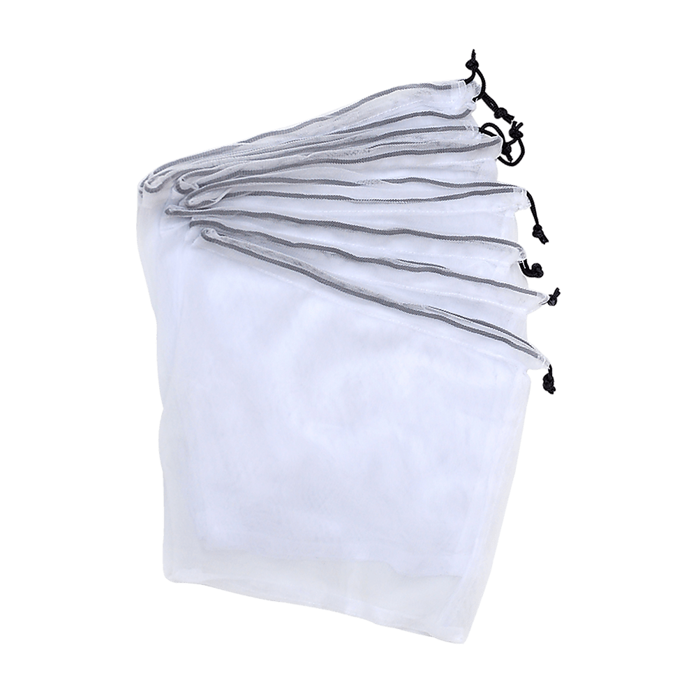 Reusable Produce Bags Fruit & Vegetable Shop Grocery Fridge Eco Mesh 8 Pack