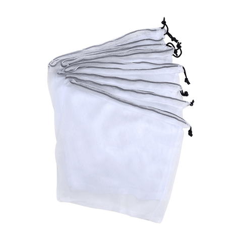 Reusable Produce Bags Fruit & Vegetable Shop Grocery Fridge Eco Mesh 8 Pack