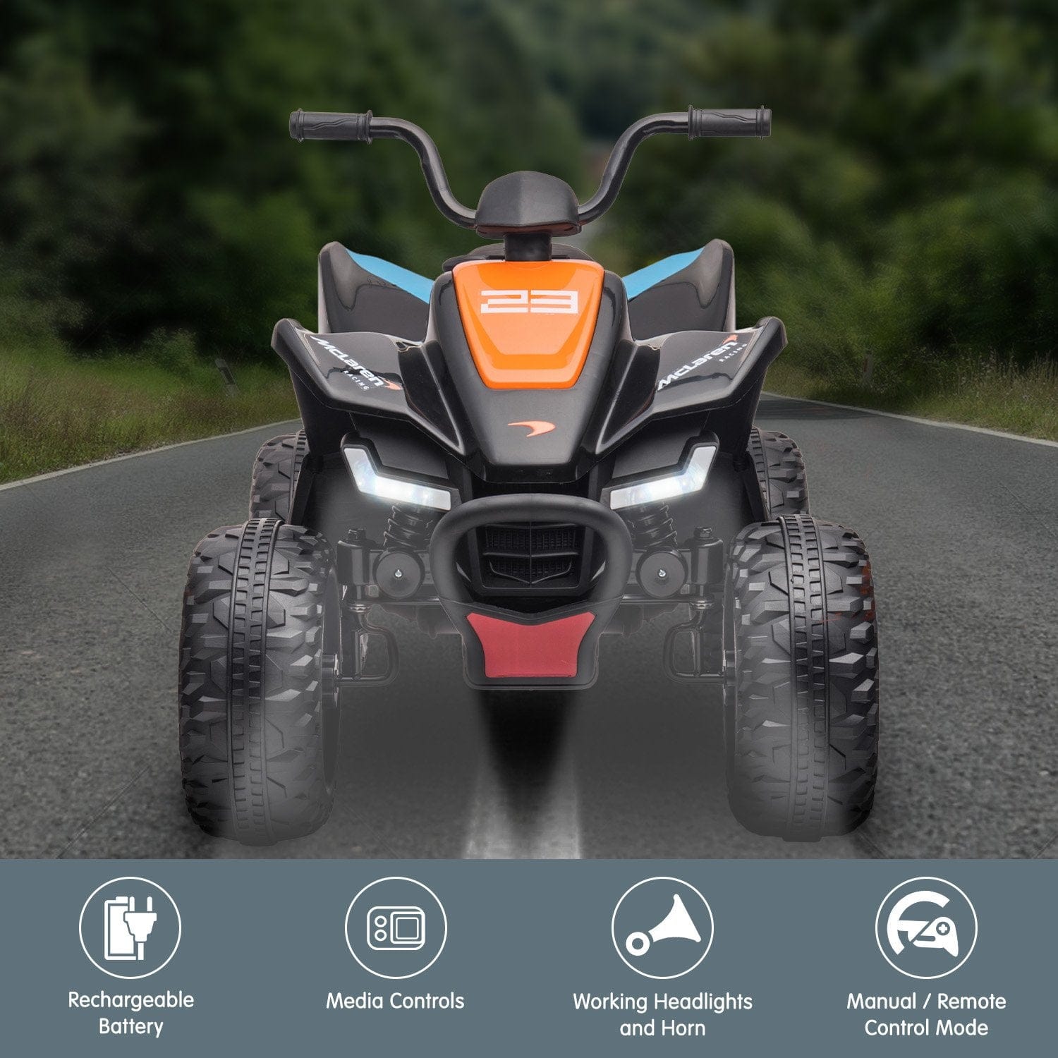 Ride On Electric Quad Bike - Black