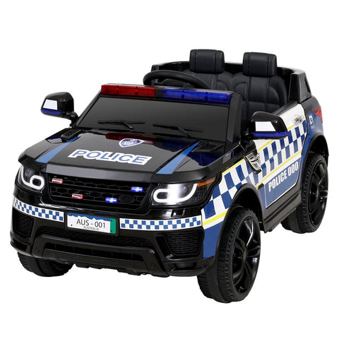 Rigo Kids Ride On police Car Toy Black