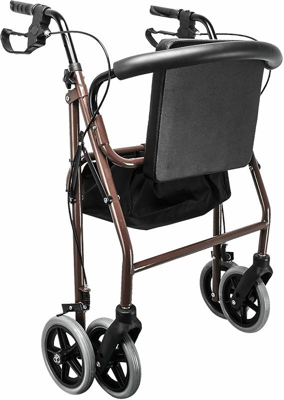 Personal Care Rollator Walker Walking Frame With Wheels Black