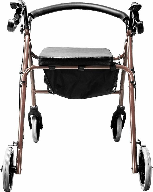 Personal Care Rollator Walker Walking Frame With Wheels Black
