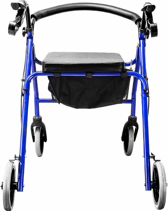Personal Care Rollator Walker Walking Frame With Wheels Blue
