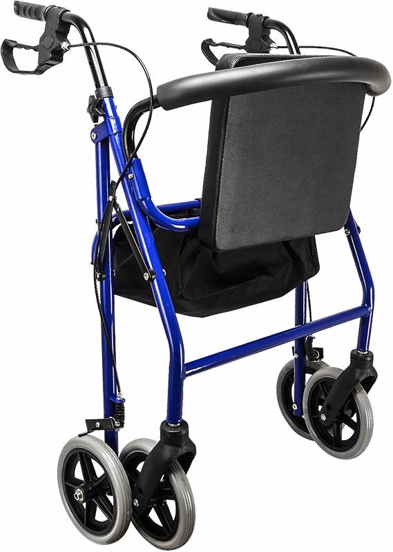 Personal Care Rollator Walker Walking Frame With Wheels Blue