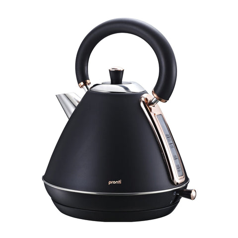 Rose Trim Collection Toaster & Kettle Bundle - Black