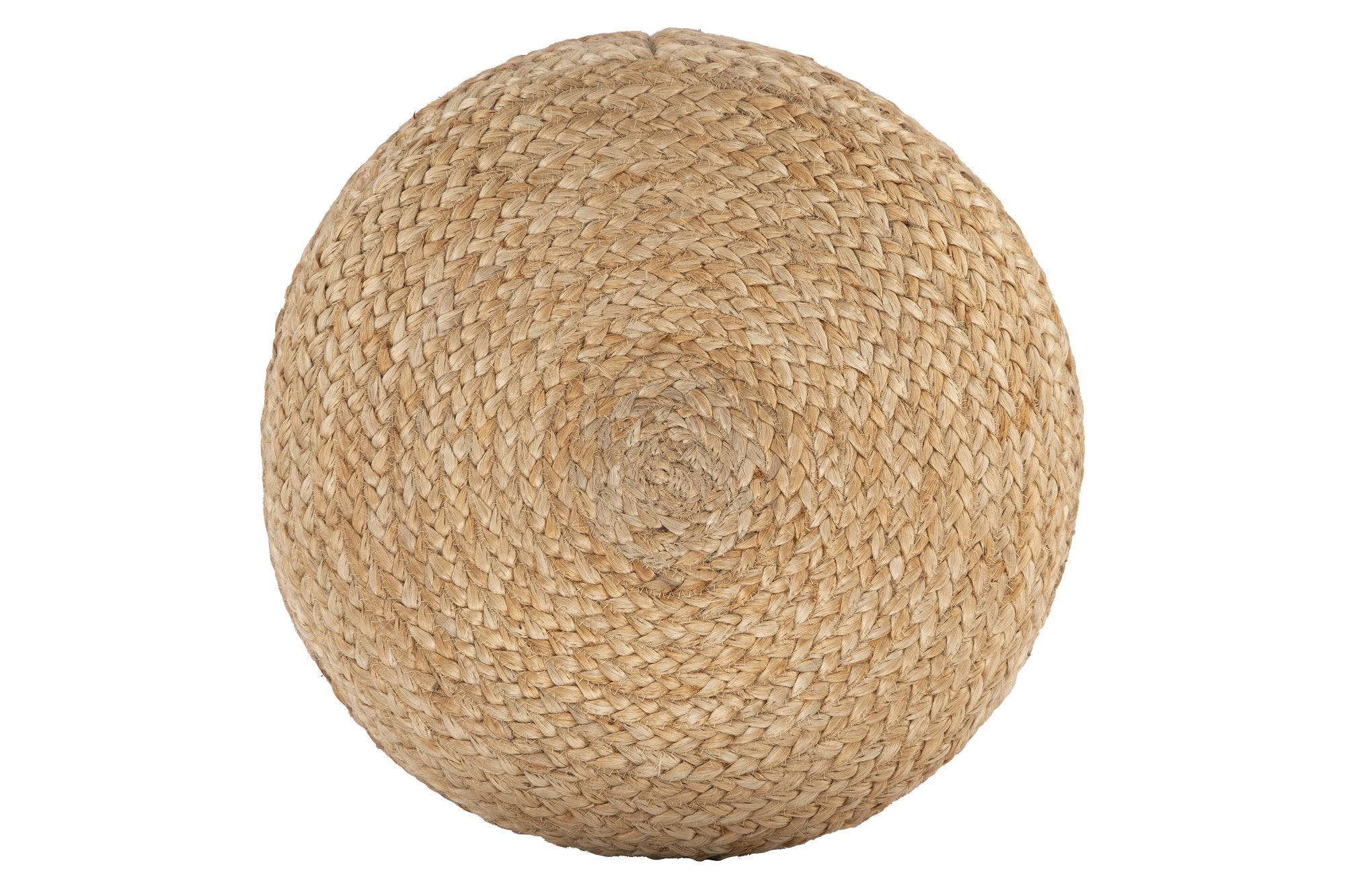 Round Jute Pouf NATURAL