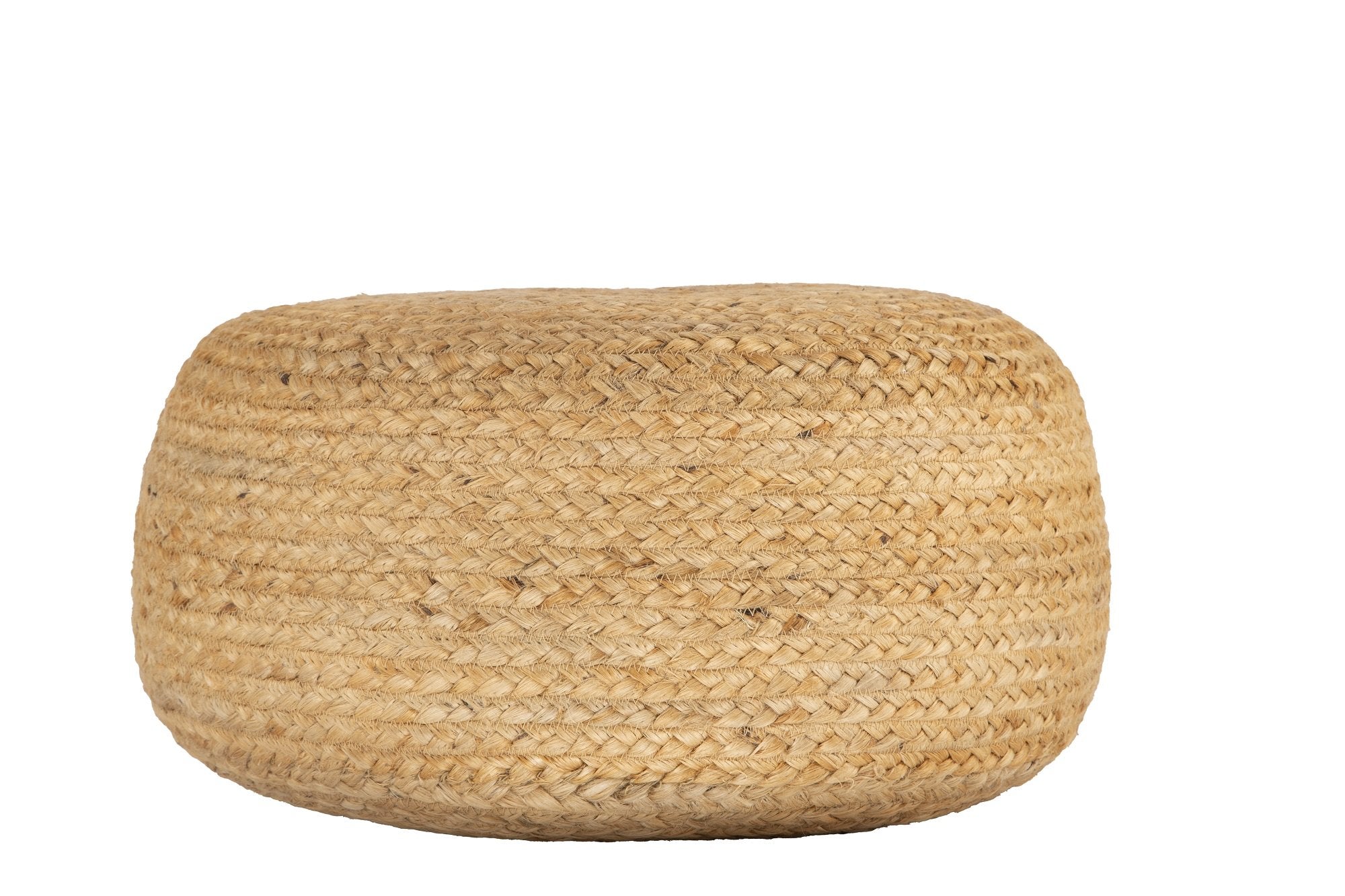 Round Jute Pouf NATURAL